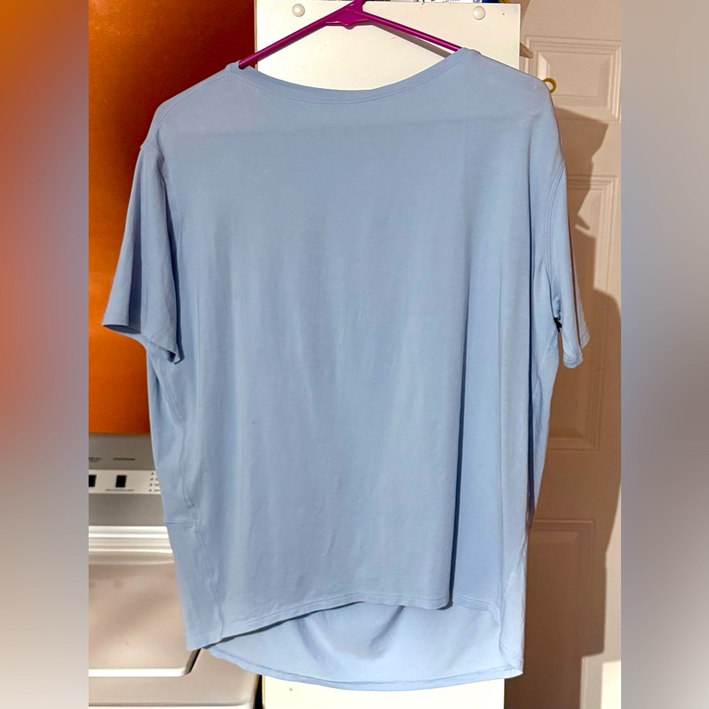 lululemon athletica Light Blue Short Sleeve Top